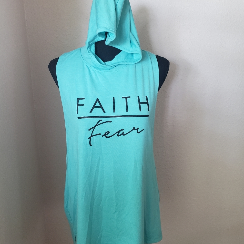 JUST IN: New Faith Over Fear Blue Hoodie